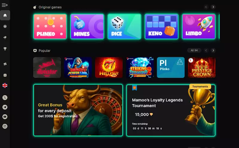 BigMamoo Casino Opinie