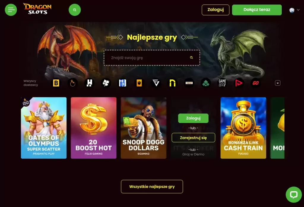 DragonSlots Casino Opinie