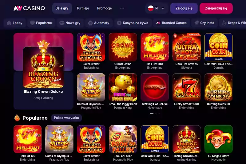 NV Casino kasyno online BLIK 20 zł