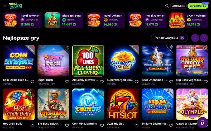 Spinmama Casino Spinmama Casino Opinie