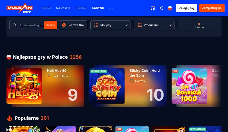 VulkanBet Casino VulkanBet Casino Opinie