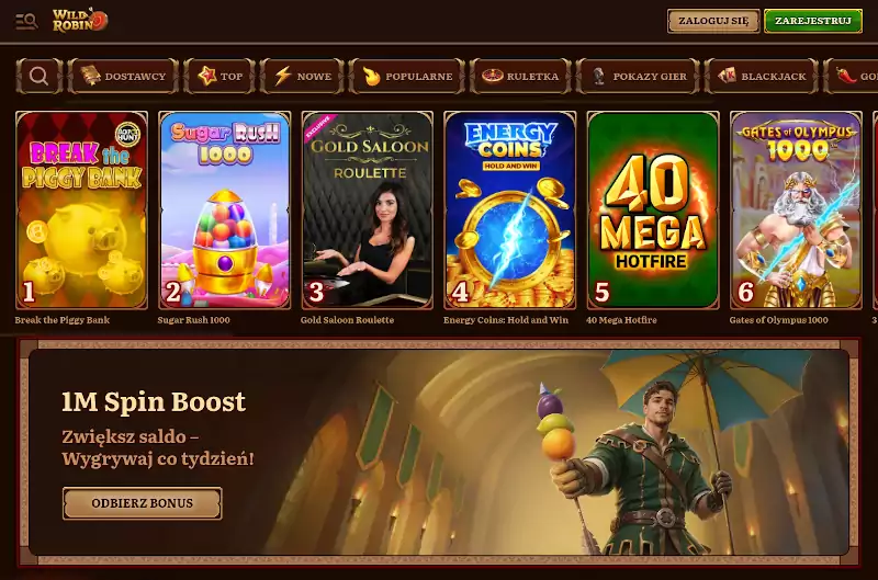 Wild Robin Casino Opinie